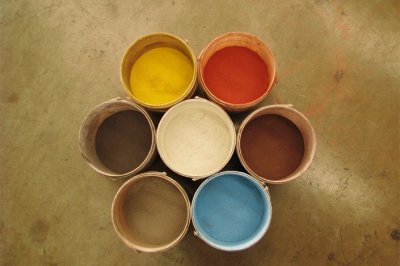 ซีเมนต์ผสมสีเคลือบแกร่ง(สีโทนส้มและสีโทนสว่าง) สำหรับงานคอนกรีตพิมพ์ลาย The stamp concrete ราคาถูก(copy)