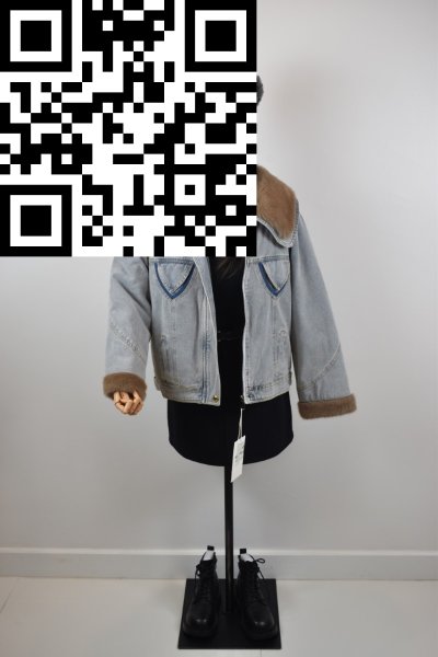 เสื้อโค้ทสั้นยีนส์ สียีนส์ ขนาด Mยีนส์ สียีนส์ ขนาด M