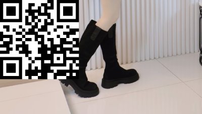 รองเท้าผ้าลูกฟูก สีดำ ผ้าลูกฟูก สีดำ