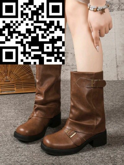 รองเท้าหนัง สีน้ำตาล หนัง สีน้ำตาล