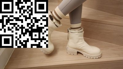 รองเท้าหนัง สีครีม หนัง สีครีม