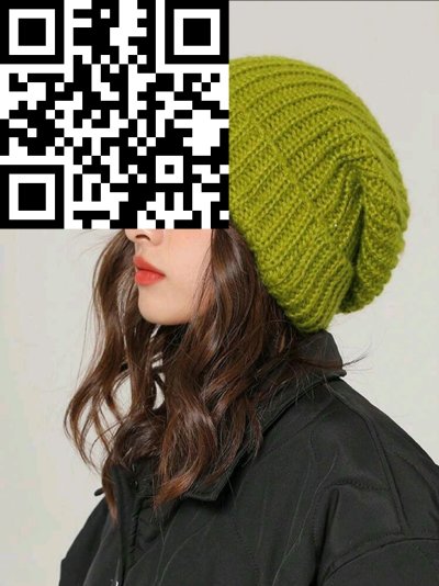 หมวกผ้าคอนตอน สีเขียว ขนาด Free Size