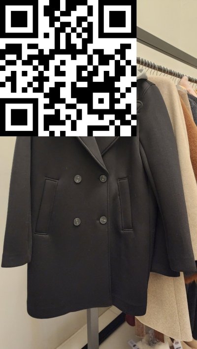 เสื้อโค้ท ผ้าคอนตอน สีดำ