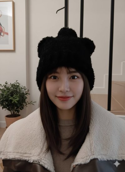 เช่าเสื้อโค้ท Freezy Chic Coat หมวก ไหมพรม สีดำ รุ่น 0345AoBKF