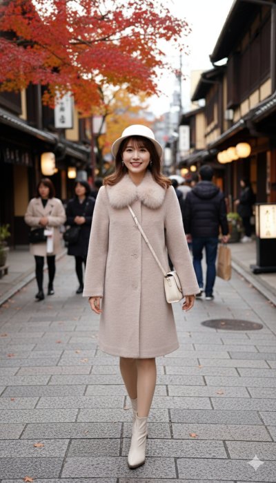 เช่าเสื้อโค้ท Freezy Chic Coat เสื้อโค้ท ผ้าขนแกะ สีครีม รุ่น 0350LSCMS