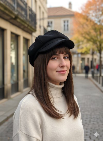 เช่าเสื้อโค้ท Freezy Chic Coat หมวก ผ้าโพลีเอสเตอร์ สีดำ รุ่น 0356NPBKF