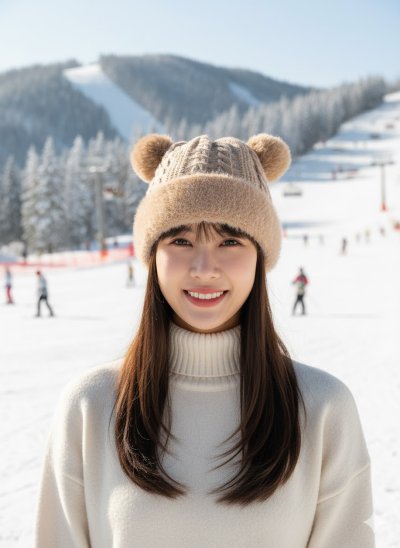 เช่าเสื้อโค้ท Freezy Chic Coat หมวก ไหมพรม สีน้ำตาล รุ่น 0369AoBWF