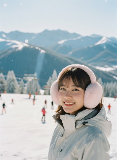 เช่าเสื้อโค้ท Freezy Chic Coat ที่เปิดหู ผ้าขนสัตว์ สีชมพู	 รุ่น 0373AWPKF