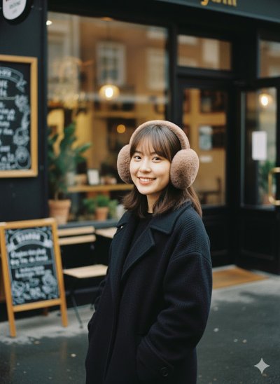 เช่าเสื้อโค้ท Freezy Chic Coat ที่ปิดหู ผ้าขนสัตว์ สีน้ำตาล รุ่น 0375AWBWF