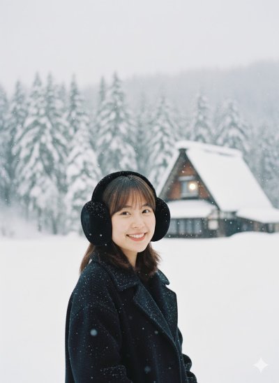 เช่าเสื้อโค้ท Freezy Chic Coat ที่ปิดหู ผ้าขนสัตว์ สีดำ รุ่น 0376AWBKF