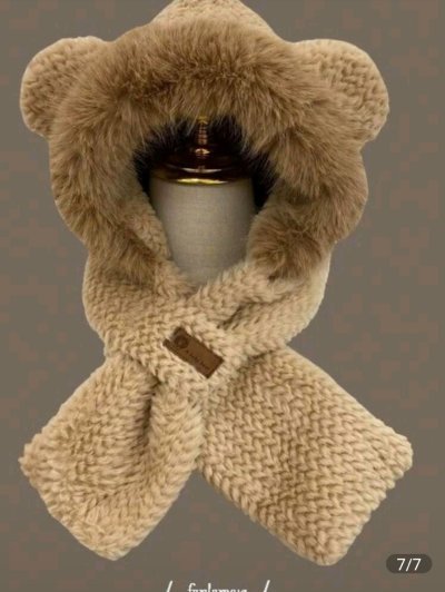 เช่าเสื้อโค้ท Freezy Chic Coat หมวก ผ้าขนสัตว์ สีน้ำตาล รุ่น 0410AWBWF