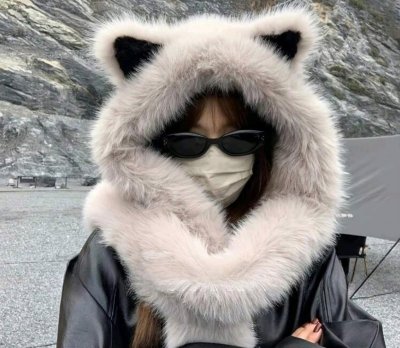 เช่าเสื้อโค้ท Freezy Chic Coat หมวก ผ้าขนสัตว์ สีเทา รุ่น 0412AWGYF