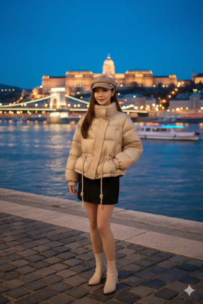 เสื้อโค้ทสั้นขนเป็ด,โพลีนวม สีครีม ขนาด S ขนเป็ด,โพลีนวม สีครีม ขนาด S