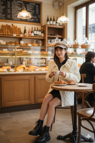 เสื้อโค้ทสั้นผ้าโพลีเอสเตอร์ สีขาว ขนาด Sผ้าโพลีเอสเตอร์ สีขาว ขนาด S