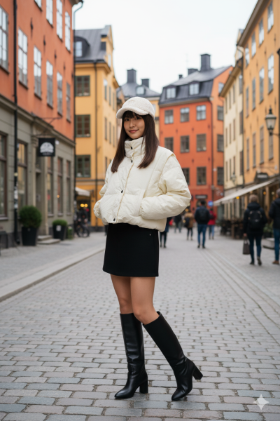 เสื้อโค้ทสั้นขนเป็ด,โพลีนวม สีขาว ขนาด S ขนเป็ด,โพลีนวม สีขาว ขนาด S