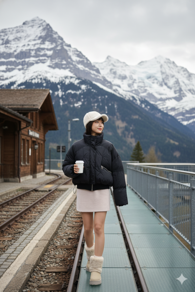 เสื้อโค้ทสั้นขนเป็ด,โพลีนวม สีดำ ขนาด Free Sizeขนเป็ด,โพลีนวม สีดำ ขนาด Free Size