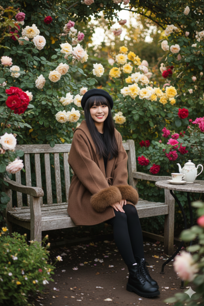 เสื้อโค้ทสั้นผ้าวูล สีน้ำตาล ขนาด Free Sizeผ้าวูล สีน้ำตาล ขนาด Free Size