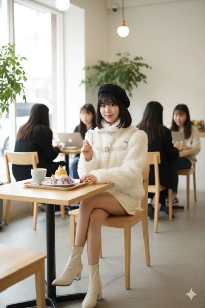 เสื้อโค้ทสั้นผ้าขนสัตว์ สีขาว ขนาด Free Sizeผ้าขนสัตว์ สีขาว ขนาด Free Size