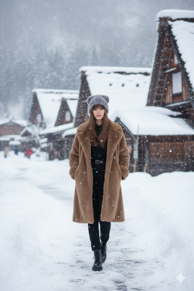 เสื้อโค้ทยาวผ้าขนสัตว์ สีน้ำตาล ขนาด Free Size ผ้าขนสัตว์ สีน้ำตาล ขนาด Free Size