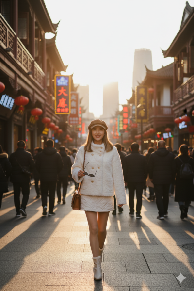 เสื้อโค้ทสั้นผ้าขนสัตว์ สีขาว ขนาด Free Size ผ้าขนสัตว์ สีขาว ขนาด Free Size