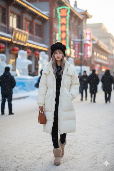 เสื้อโค้ทยาวขนเป็ด,โพลีนวม สีขาว ขนาด Lขนเป็ด,โพลีนวม สีขาว ขนาด L