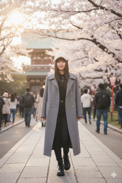 เสื้อโค้ทยาวผ้าวูล สีเทา ขนาด Free Size ผ้าวูล สีเทา ขนาด Free Size