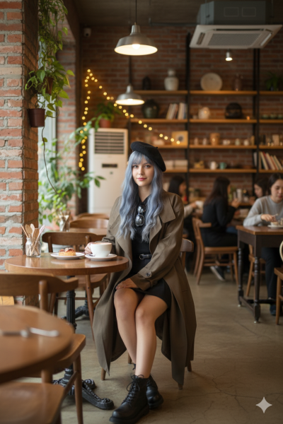 เสื้อโค้ทยาวผ้าวูล สีน้ำตาล ขนาด Free Size ผ้าวูล สีน้ำตาล ขนาด Free Size