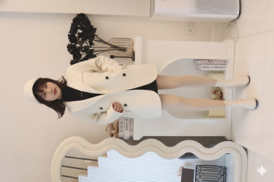 เสื้อโค้ทสูทผ้าวูล สีขาว ขนาด Sผ้าวูล สีขาว ขนาด S