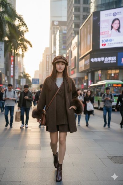 เสื้อโค้ทสั้น ผ้าวูล สีน้ำตาล ขนาด M ผ้าวูล สีน้ำตาล ขนาด M