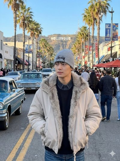 เสื้อแจ็คเก็ตชาย ขนเป็ด,โพลีนวม สีครีม ขนาด L