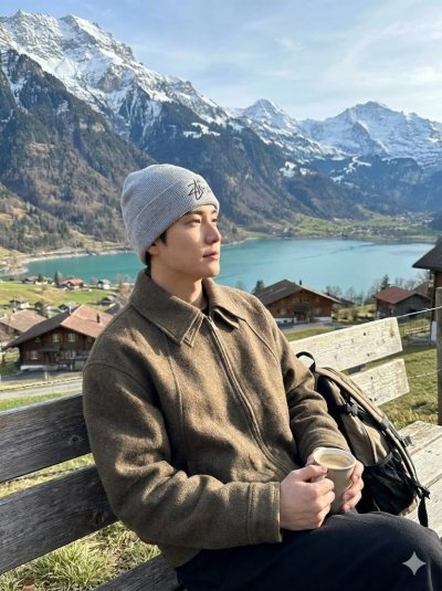 เสื้อแจ็คเก็ตชาย ผ้าวูล สีน้ำตาล