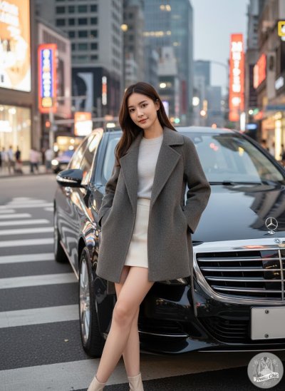 เสื้อโค้ทสั้น ผ้าวูล สีเทา ขนาด M ผ้าวูล สีเทา ขนาด M