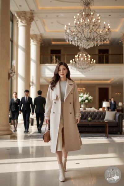 เสื้อโค้ทยาว เฟอร์ สีขาว ขนาด M เฟอร์ สีขาว ขนาด M