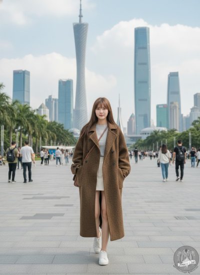 เสื้อโค้ทยาว ผ้าวูล สีน้ำตาล ขนาด S ผ้าวูล สีน้ำตาล ขนาด S