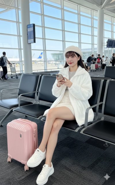 เสื้อกันหนาว ผ้าขนแกะ สีขาว ขนาด M