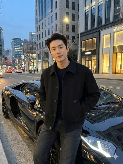 เสื้อแจ็คเก็ตชาย ผ้าวูล สีดำ