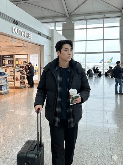 เสื้อแจ็คเก็ตชาย ขนเป็ด,โพลีนวม สีดำ ขนาด XXL