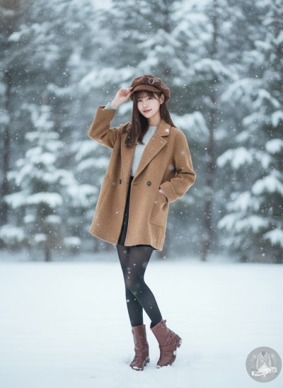 เสื้อโค้ทสั้น ผ้าวูล สีน้ำตาล ขนาด M ผ้าวูล สีน้ำตาล ขนาด M