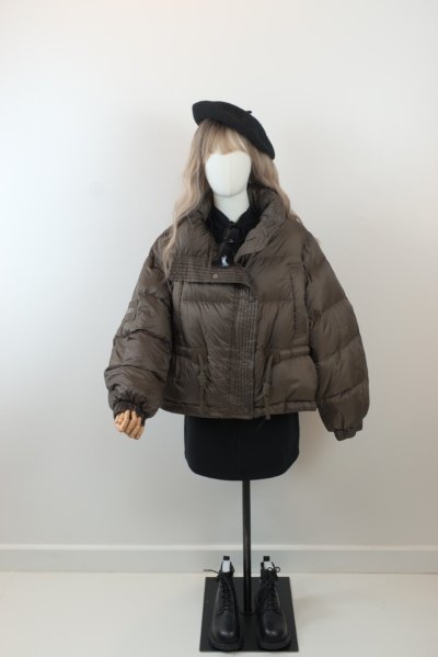 เช่าเสื้อโค้ท Freezy Chic Coat เสื้อโค้ทสั้น-0036CDBW ขนเป็ด,โพลีนวม สีน้ำตาล รุ่น 0036CDBWM