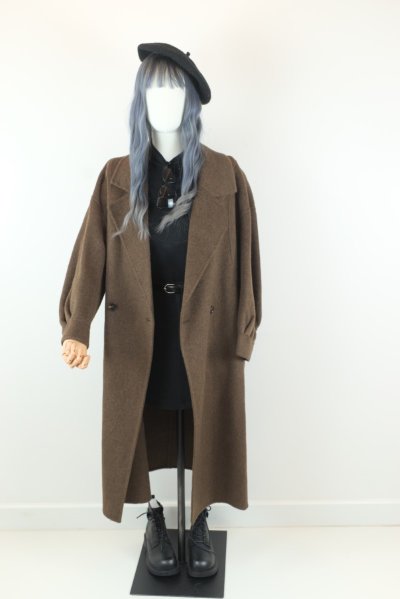 เช่าเสื้อโค้ท Freezy Chic Coat เสื้อโค้ทยาว ผ้าวูล สีน้ำตาล รุ่น 0070LZBWF