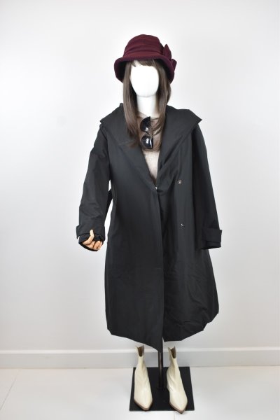 เช่าเสื้อโค้ท Freezy Chic Coat เสื้อโค้ทยาว ผ้าโพลีเอสเตอร์ สีดำ รุ่น 0079LPBKF