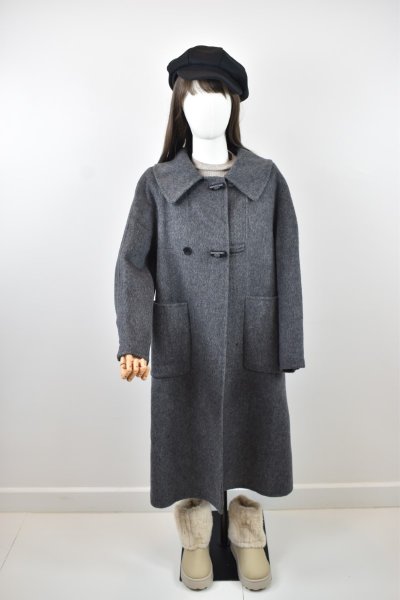 เช่าเสื้อโค้ท Freezy Chic Coat เสื้อโค้ทยาวผ้าวูล ผ้าวูล สีเทา รุ่น 0175LZGYS