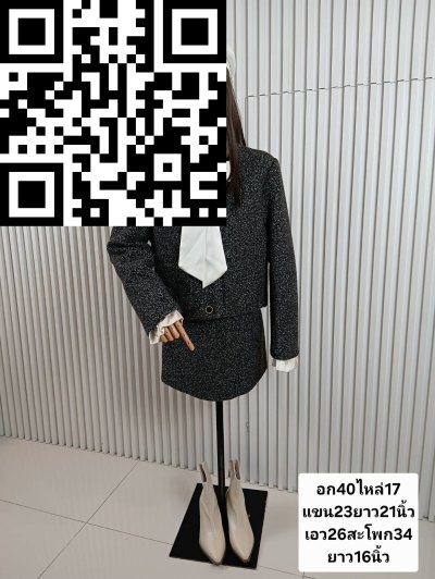 ชุดเซ็ตผ้าวูล สีดำ ขนาด M สี ขนาด 