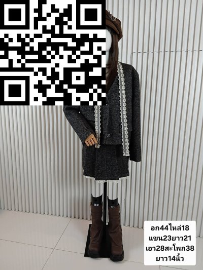 ชุดเซ็ตผ้าวูล สีดำ ขนาด L สี ขนาด 