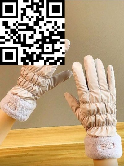 ถุงมือผ้าคอนตอน สีม่วง ขนาด Free Size สี ขนาด 