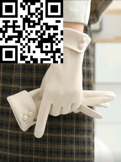 ถุงมือผ้าคอนตอน สีครีม ขนาด Free Size สี ขนาด 