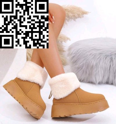รองเท้าผ้าขนสัตว์ สีน้ำตาล ผ้าขนสัตว์ สีน้ำตาล