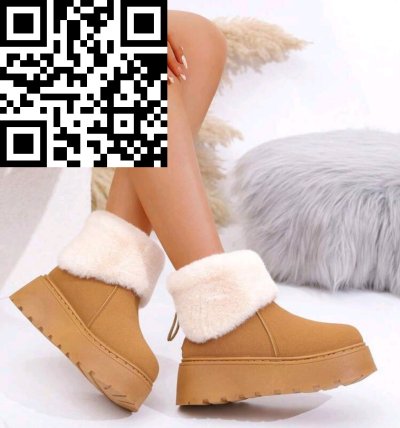 รองเท้าผ้าขนสัตว์ สีน้ำตาล ผ้าขนสัตว์ สีน้ำตาล