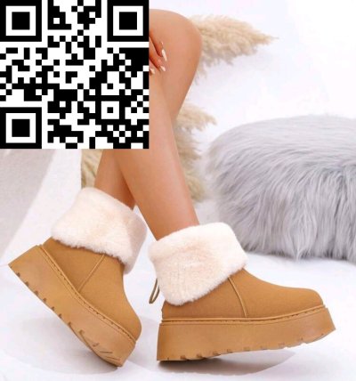 รองเท้าผ้าขนสัตว์ สีน้ำตาล ผ้าขนสัตว์ สีน้ำตาล