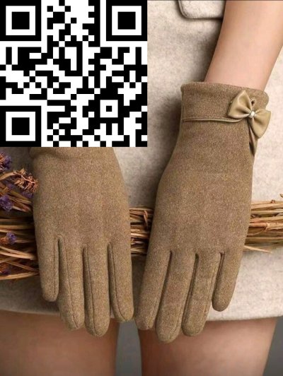 ถุงมือผ้าวูล สีน้ำตาล ขนาด Free Size สี ขนาด 